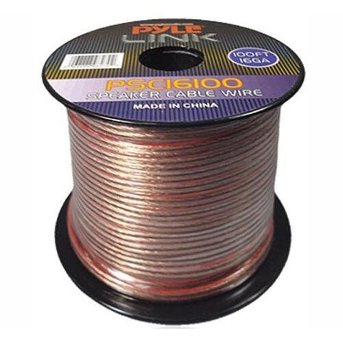 Pyle Link 16 Gauge 100 Feet Spool of High Quality Speaker Wire