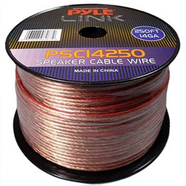 Pyle Link 14 Gauge 250 Feet Spool of High Quality Speaker Wire