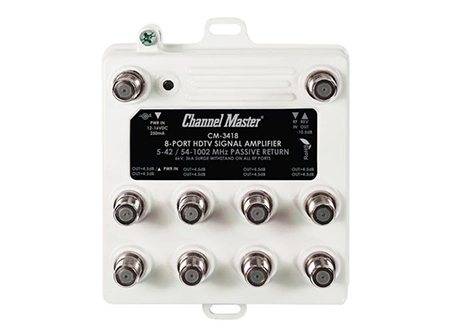 Channel Master 3418 Eight Port Distribution Amplifier