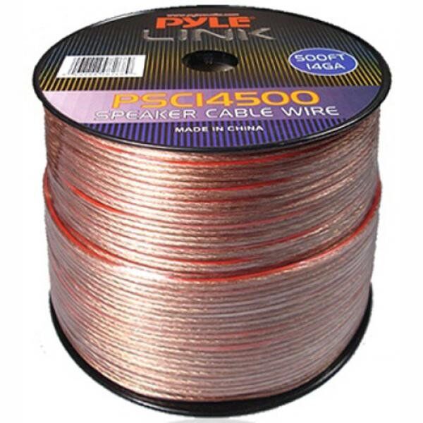 Pyle Link 14 Gauge 500 Feet Spool of High Quality Speaker Wire