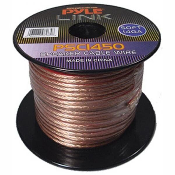 Pyle Link 14 Gauge 50 Feet Spool of High Quality Speaker Wire