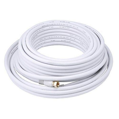 40 Feet High End Low Loss RG6 Coaxial Cable - White