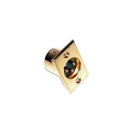 Gold Chassis Mount 3 Pin XLR Male Connector
