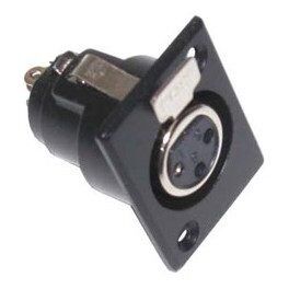 Chassis Mount 3 Pin XLR Female Connector