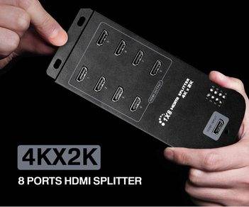 1 x 8 HDMI Splitter with Ultra HD 4K x 2K