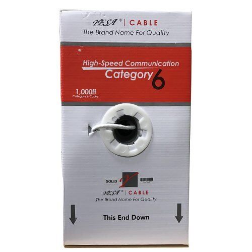 Yesa UTP CAT6 1000 Feet Network / RJ 45 Cable – White
