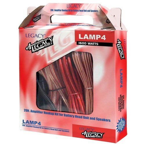 LEGACY 1600 Watts 4 Gauge Car Amplifier Hookup Kit