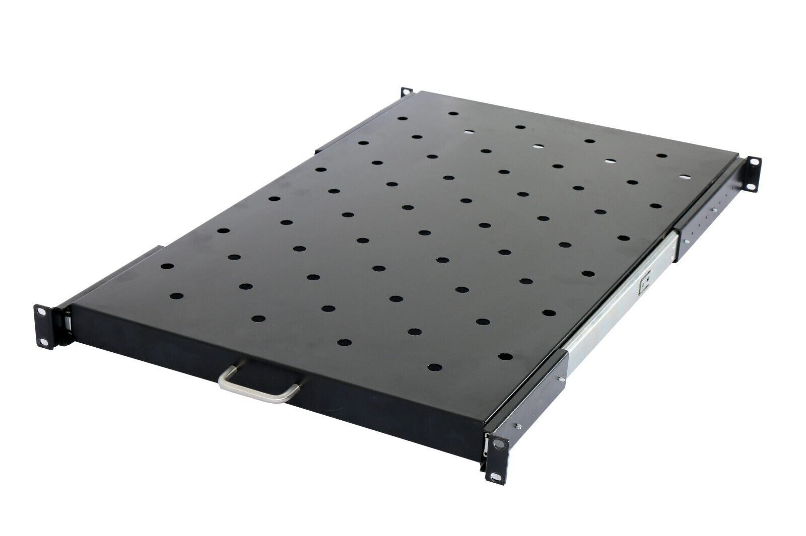 1U 28 Inch Deep Pull out Vented Cabinet Shelf For 1000MM Deep Cabinets