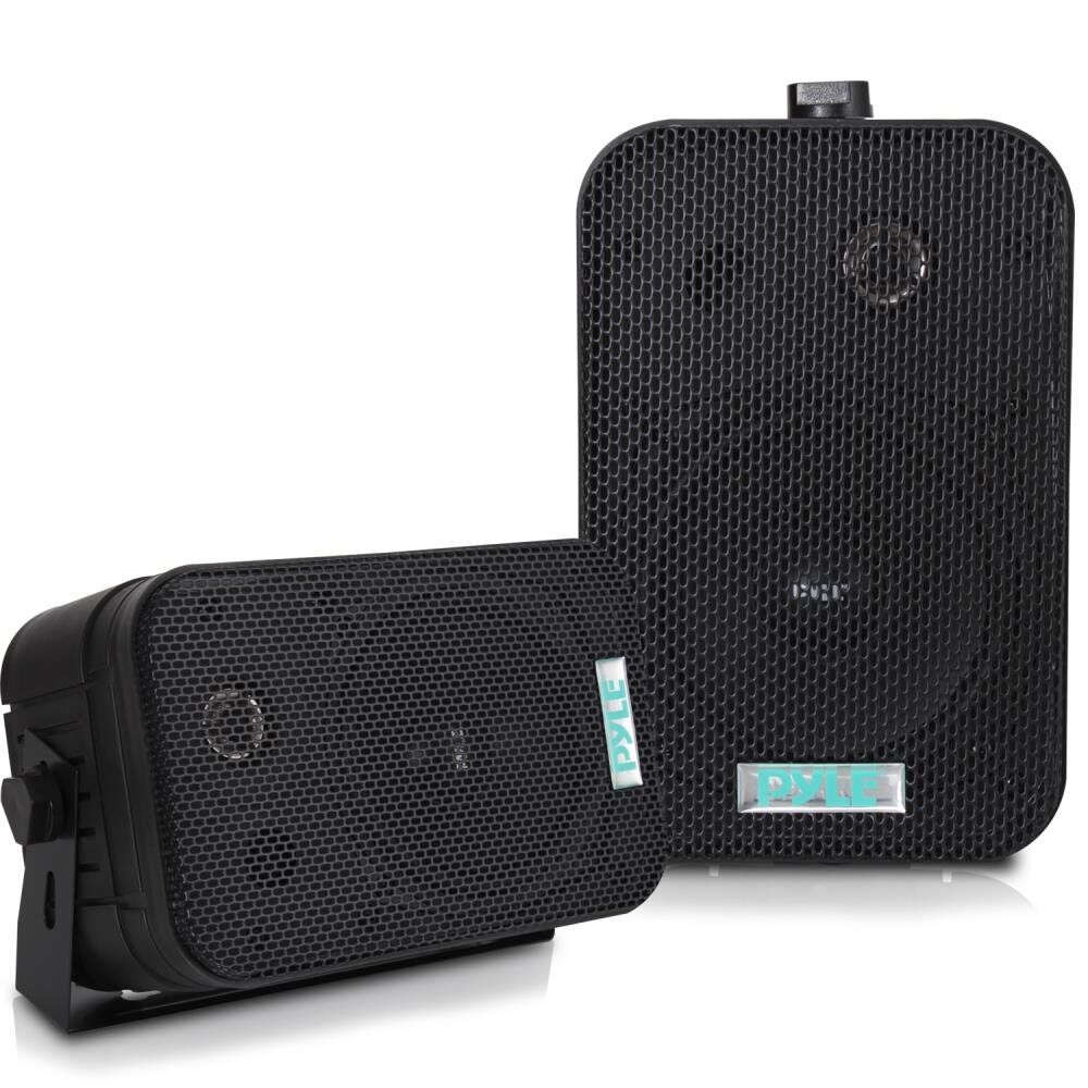 Pyle-PDWR40B 5.25" Indoor/Outdoor Waterproof Speakers (Black) (Pair)