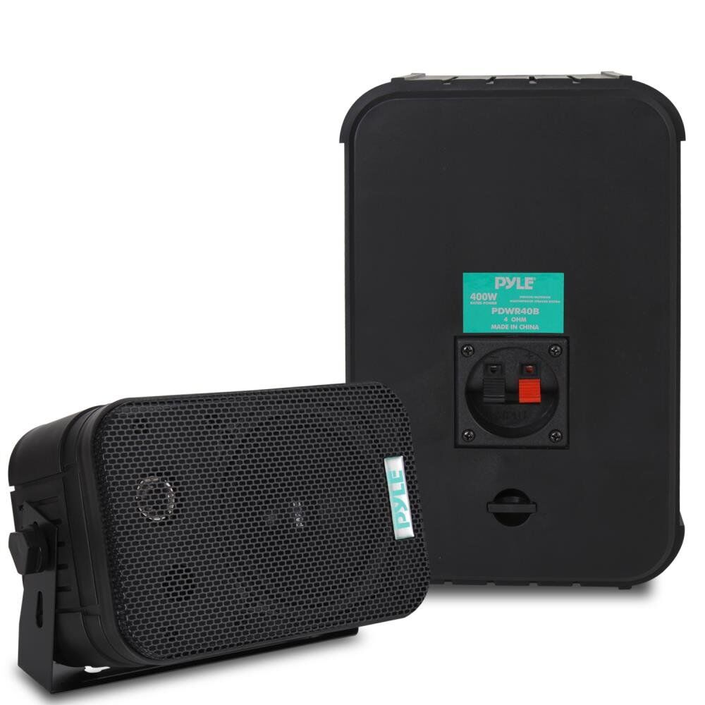 Pyle-PDWR40B 5.25" Indoor/Outdoor Waterproof Speakers (Black) (Pair) - Image 2