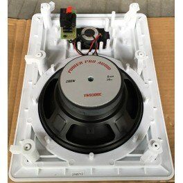 PPA YW-8300C: 8" In-Wall Speaker With Tweeter & Grill 200 Watts White - Image 2