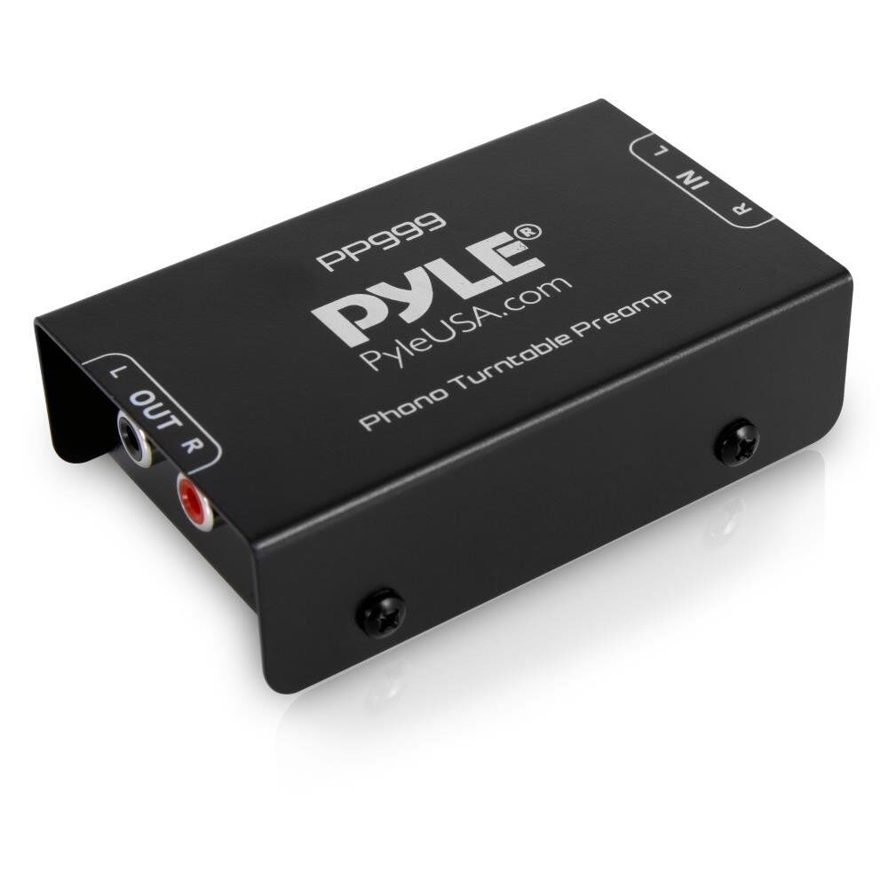 Pyle-PP999 Phono Turntable Preamp - Mini Electronic Audio Stereo Phonograph Preamplifier with RCA Input, RCA Output & Low Noise Operation Powered by 12 Volt DC Adapter