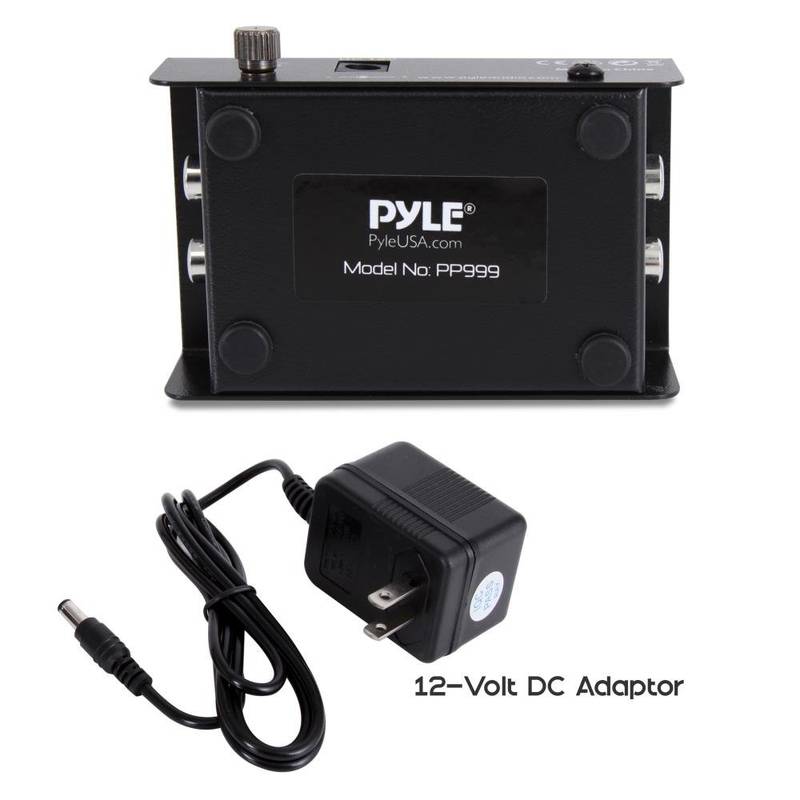 Pyle-PP999 Phono Turntable Preamp - Mini Electronic Audio Stereo Phonograph Preamplifier with RCA Input, RCA Output & Low Noise Operation Powered by 12 Volt DC Adapter - Image 5