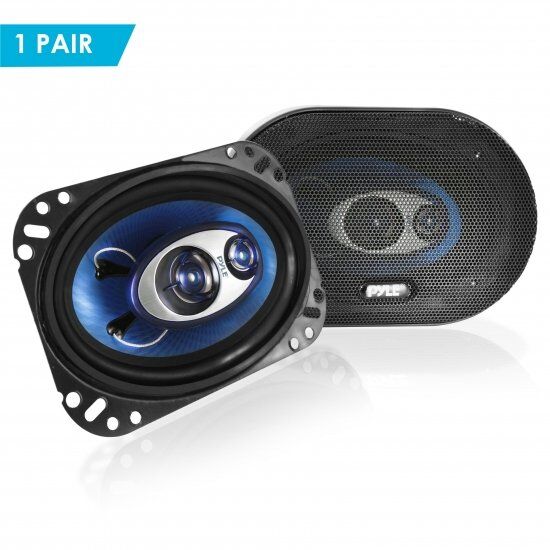 Pyle PL463BL 4-Inchx6-Inch 240W Three-Way Speakers