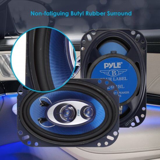 Pyle PL463BL 4-Inchx6-Inch 240W Three-Way Speakers - Image 5
