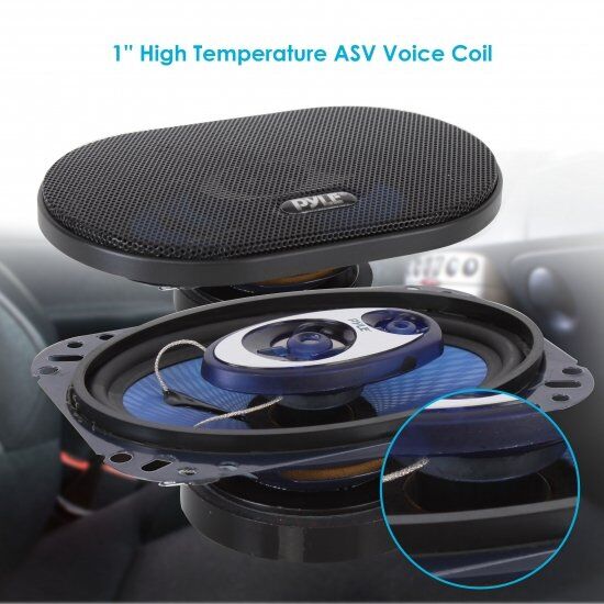 Pyle PL463BL 4-Inchx6-Inch 240W Three-Way Speakers - Image 6