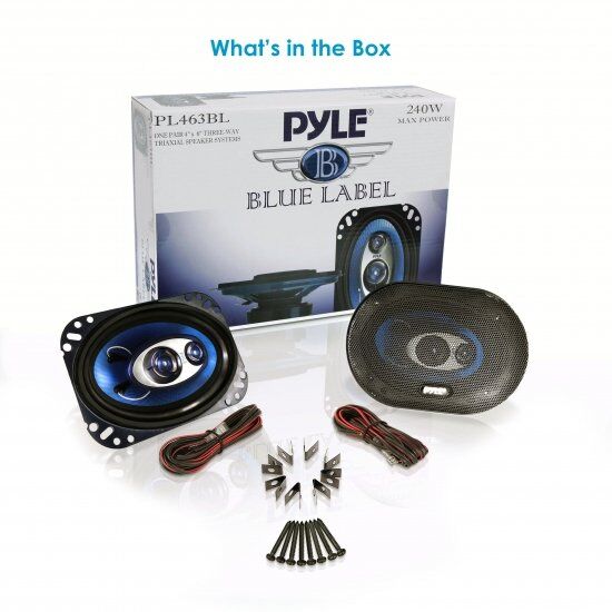Pyle PL463BL 4-Inchx6-Inch 240W Three-Way Speakers - Image 9
