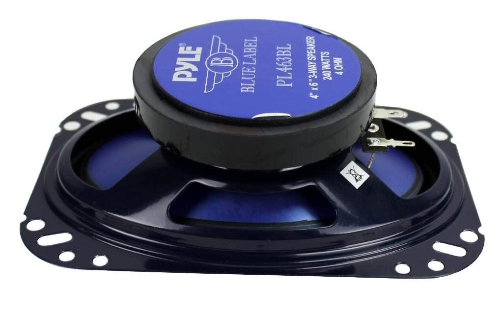 Pyle PL463BL 4-Inchx6-Inch 240W Three-Way Speakers - Image 3