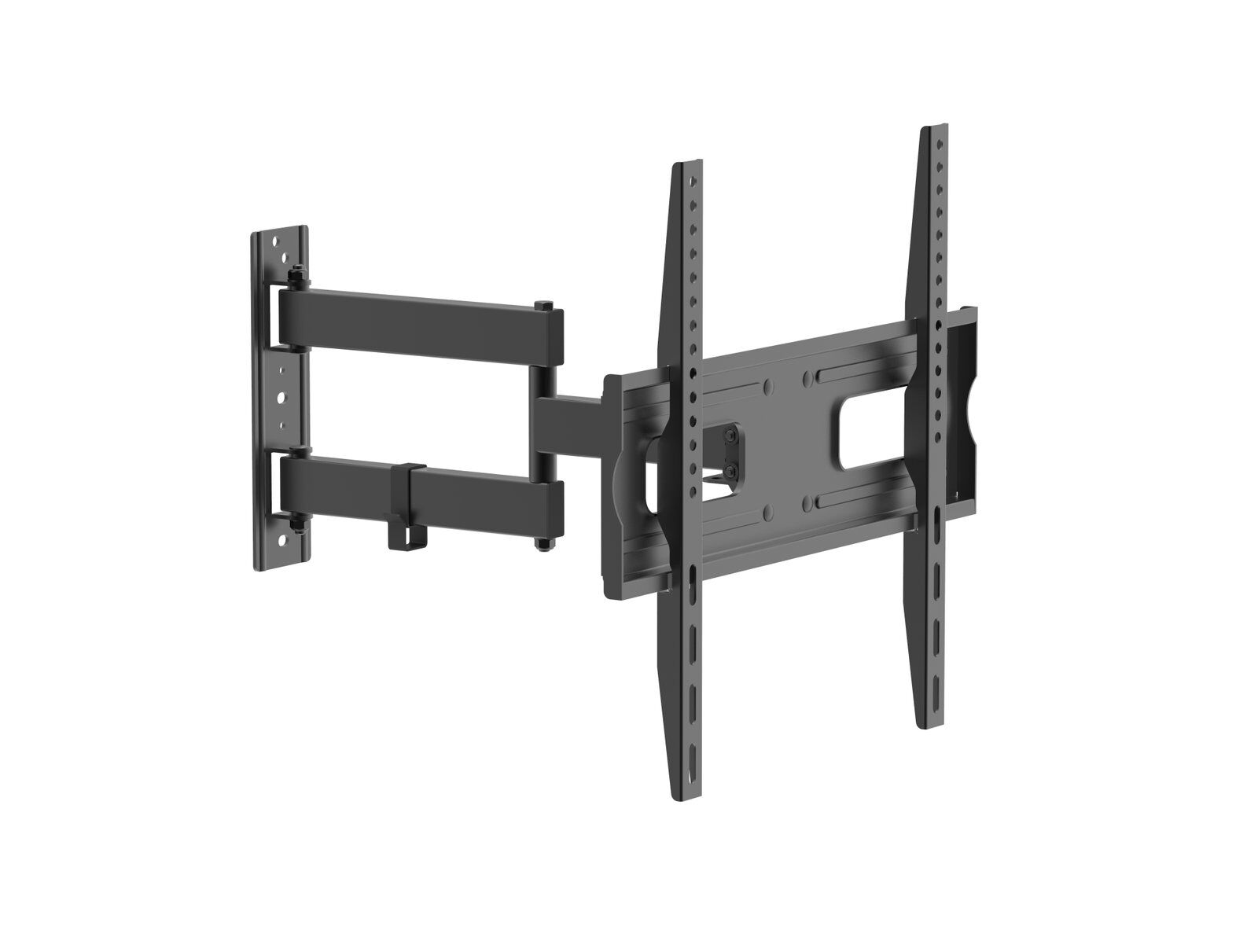 Protech FL -555 Full Motion Articulating TV Monitor Wall Mount for 26-55 Inch TVs and Flat Panels up to 77 Lbs, Black