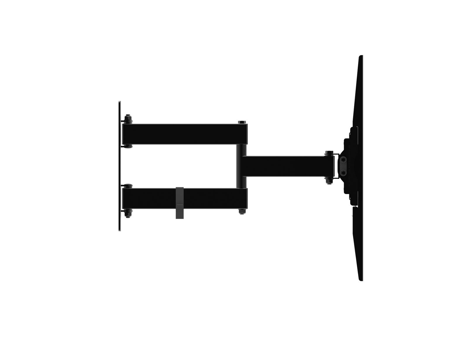 Protech FL -555 Full Motion Articulating TV Monitor Wall Mount for 26-55 Inch TVs and Flat Panels up to 77 Lbs, Black - Image 2