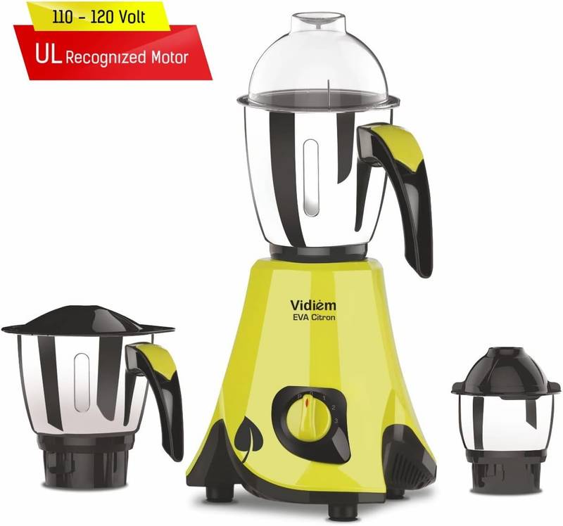 Vidiem Eva Citron 550 Watts Mixer and Grinder - Image 2