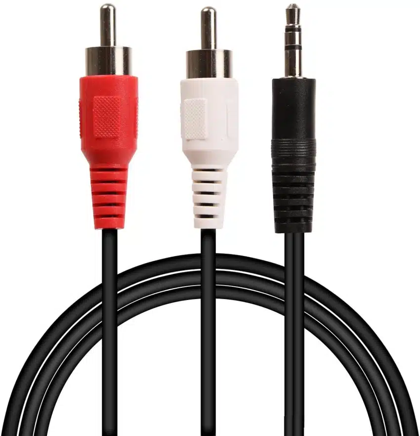 6FT 3.5MM TO 2 RCA Audio Cable
