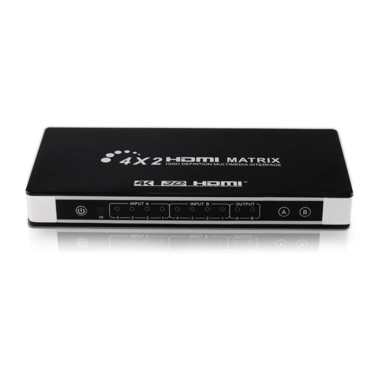 High Quality 4x2 audio video matrix switcher support 4K CEC ARC