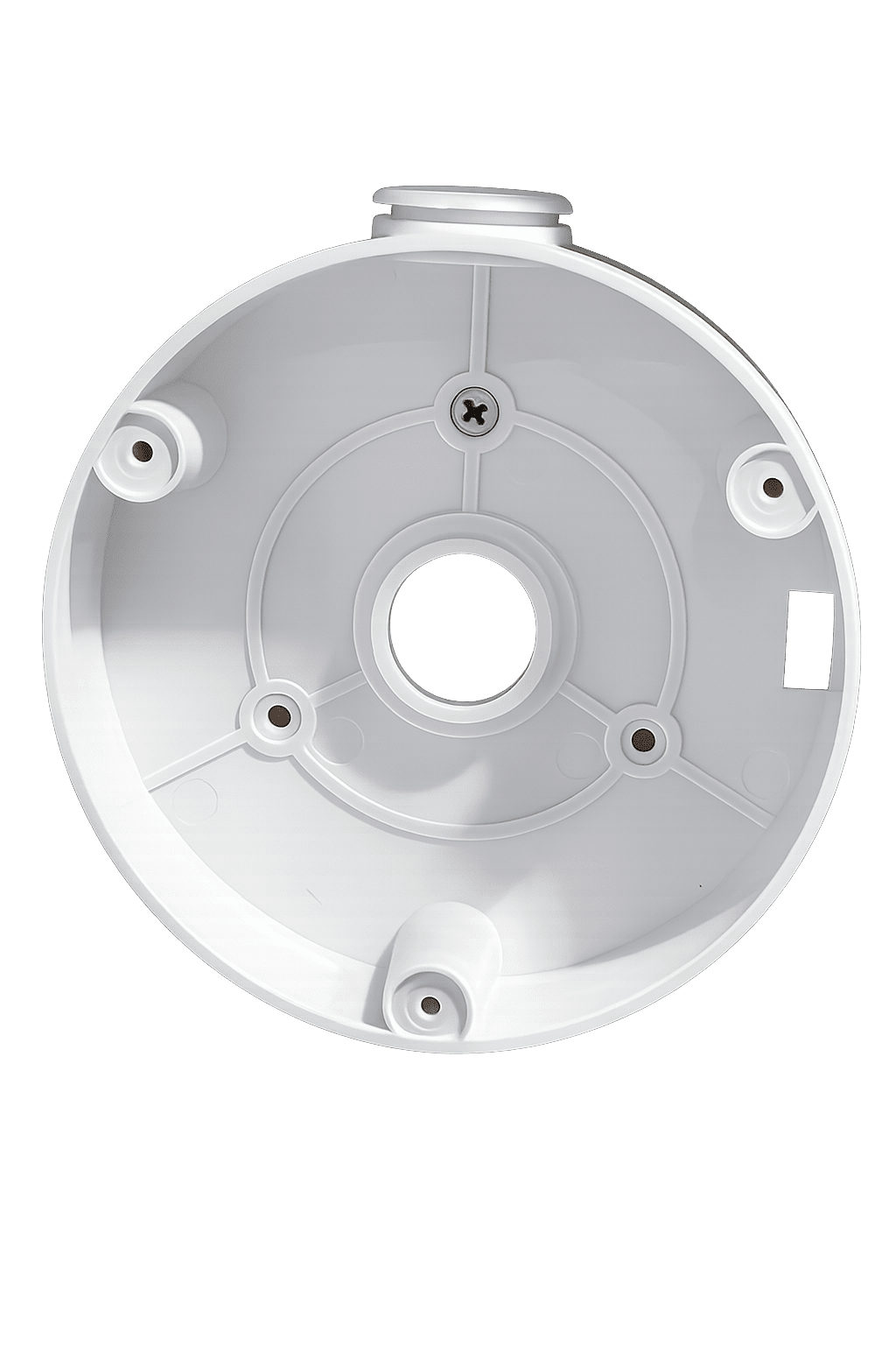 White Junction Box/Mounting Base For Hikvision Turret Camera Plastic