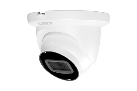 Lorex A4 4MP IP Wired Turret Security Camera with Listen-In Audio and Smart Motion Detection