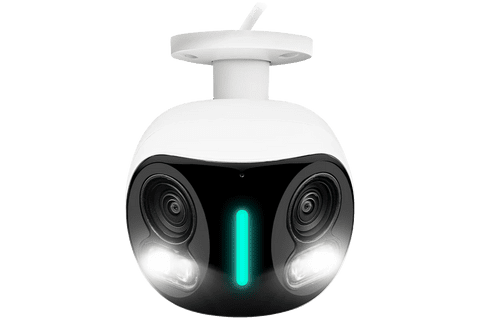 Lorex H20 4K IP Wired Dual Lens Security Camera with Smart Security Lighting and Smart Motion Detection
