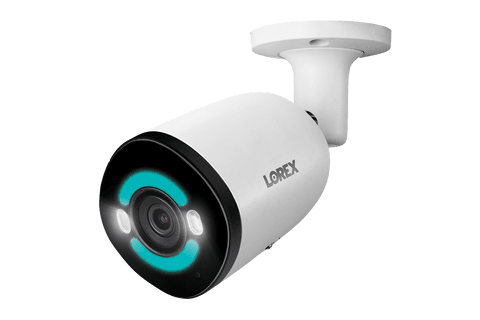 Lorex 4K+ 12MP IP Wired Bullet Security Camera with Smart Security Lighting