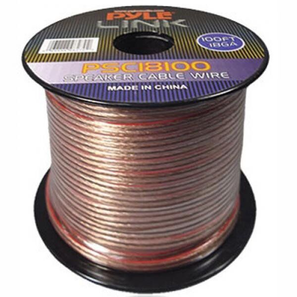 Pyle Link 18 Gauge 100 Feet Spool of High Quality Speaker Wire