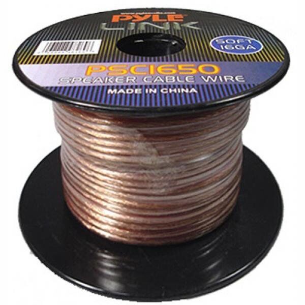 Pyle Link 16 Gauge 50 Feet Spool of High Quality Speaker Wire