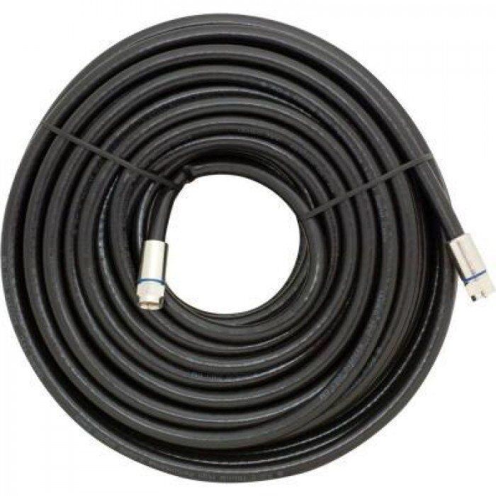 50 Feet Medium Duty RG6 Coaxial Cable - Black