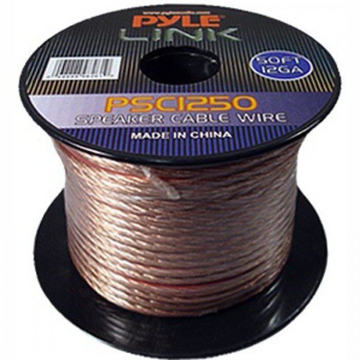 Pyle Link 12 Gauge 50 Feet Spool of High Quality Speaker Wire