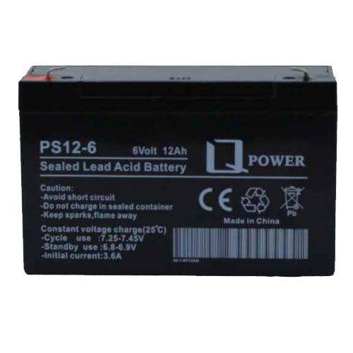 6V / 12Ah Rechargeable Sealed Lead Acid Battery