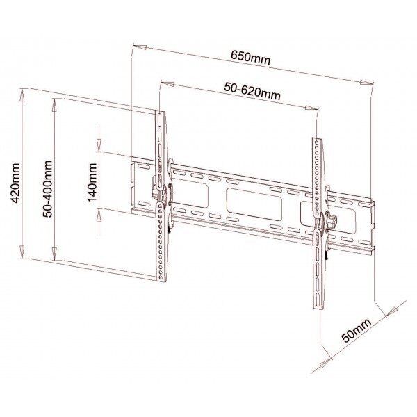 Protech TL-213 Tilting Wall Mount for 32-65 inch TV - Image 3