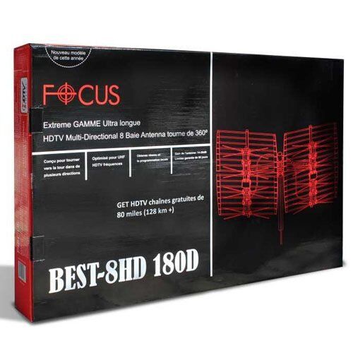 Best 8HD-180D HD TV Antenna - Adjustable, 45-80 mi (70-130 km) UHF - Image 2