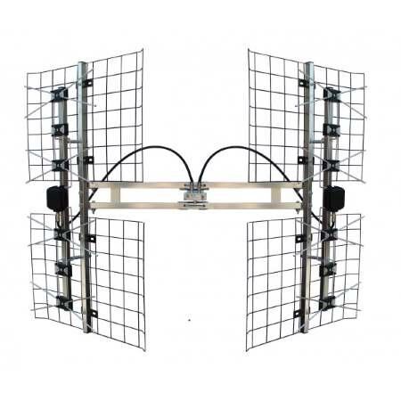 FOCUS 8-Bay Multi-Directional (45-80+ mi) HD UHF TV Antenna
