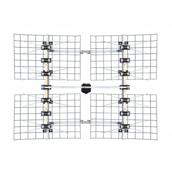 FOCUS 8-Bay Long Distance Multi-Directional (80+ mi/130+ km) HDTV Antenna