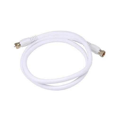 3 Feet High End Low Loss RG6 Coaxial Cable - White