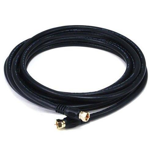 30 Feet Medium Duty RG6 Coaxial Cable - Black