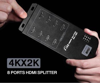 1 x 8 HDMI Splitter with Ultra HD 4K x 2K