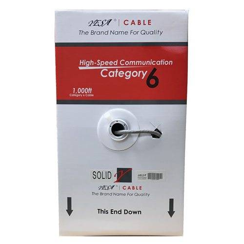 Yesa UTP CAT6 1000 Feet Network / RJ 45 Cable – Grey