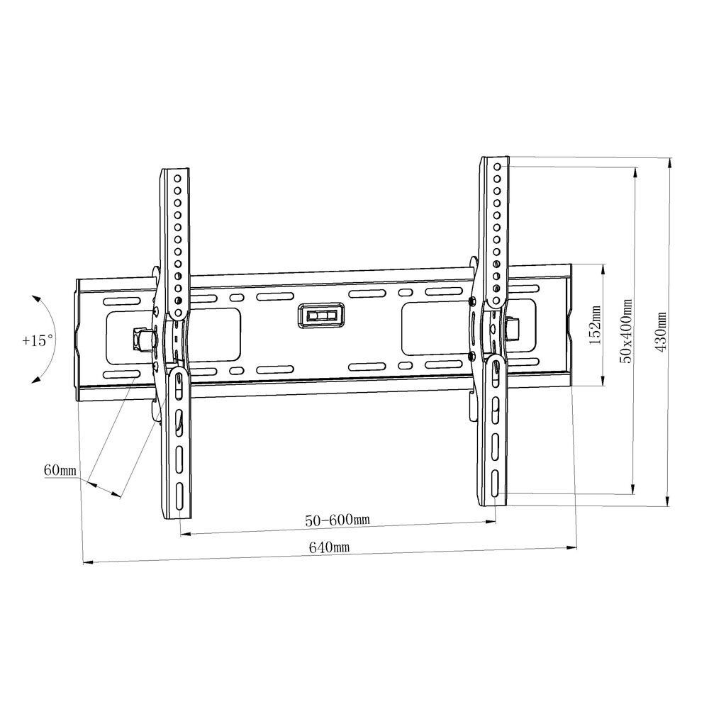 ProTech TL-222 Heavy Duty Tilting Wall Mount for 32 - 65" TVs - Image 4