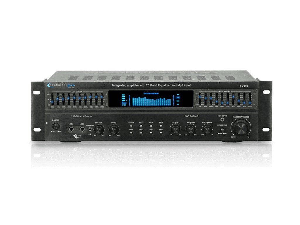 Technical Pro RX113 1500 Watt Home Theater Amplifier Receiver Refurbished