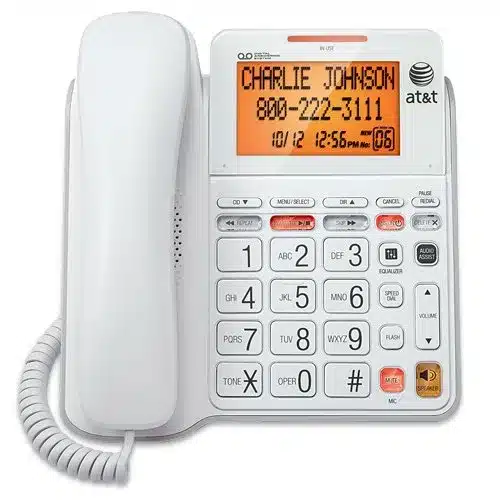 AT&T CL4940 Corded Speaker Phone with Digital Answering System and Backlit Display - Image 2