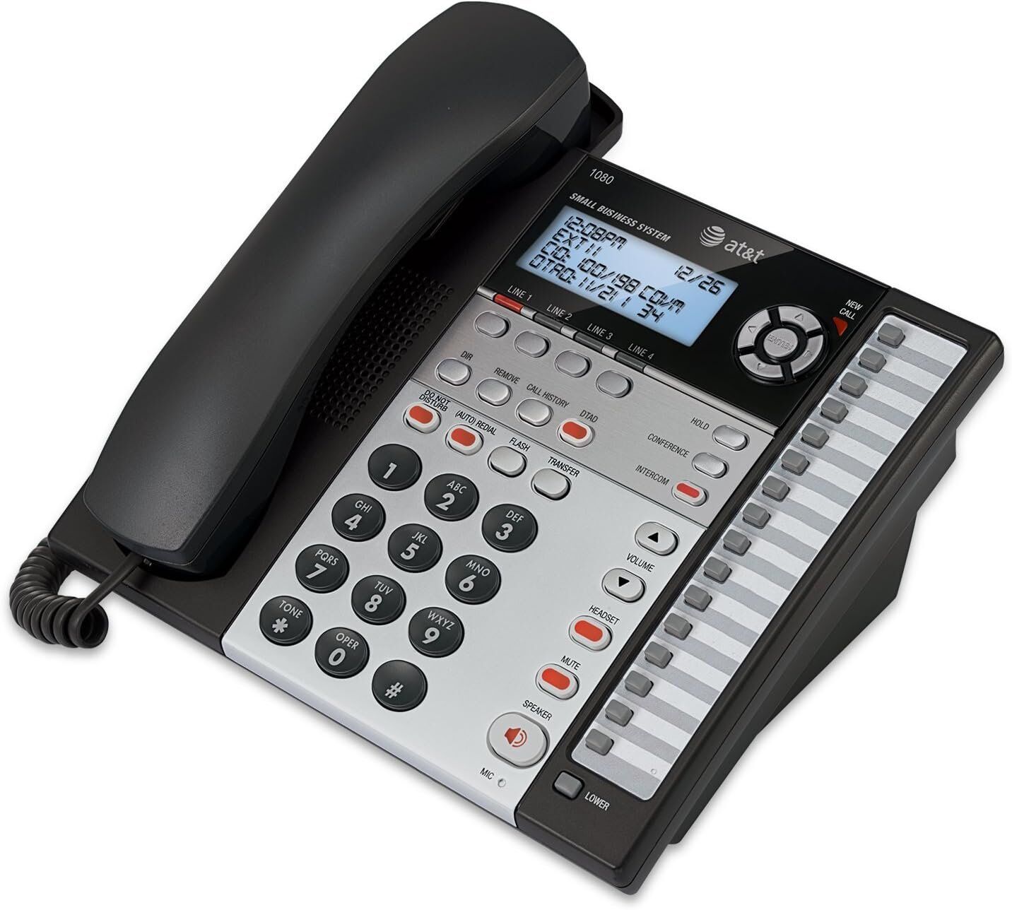 AT&T 1070 4-Line Speakerphone with Answering System and Caller ID