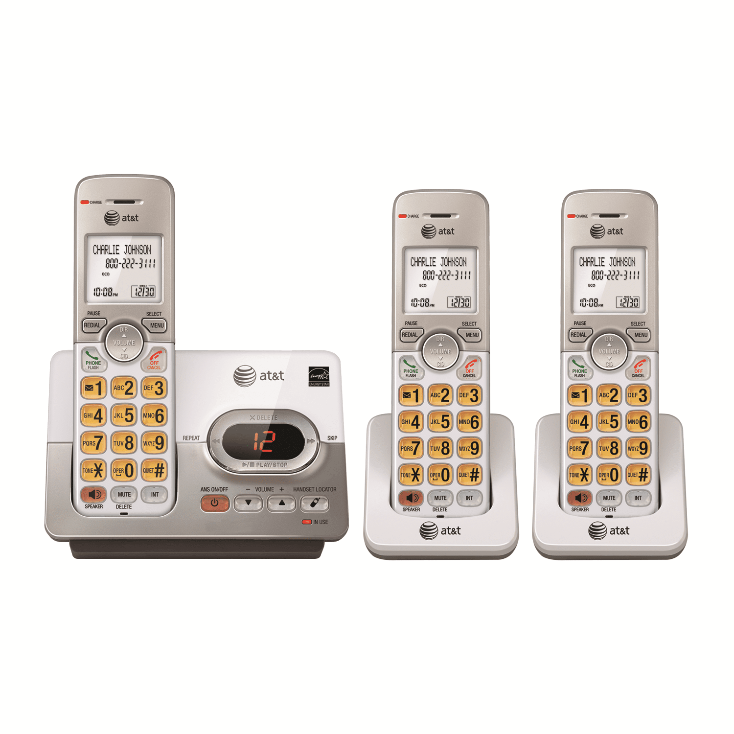 AT&T EL52303 3 Handset Cordless Answering System with Caller ID/Call Waiting