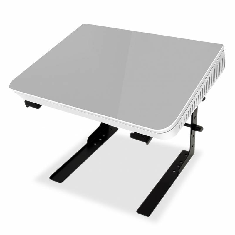 Laptop Computer Stand For DJ With Storage Shelf - Image 2